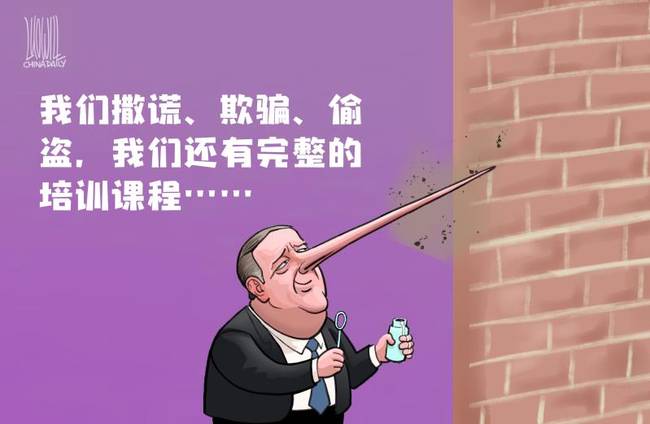蓬佩奥先生，你的鼻子太长了！