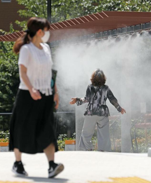 【最新】东京本月超100人因中暑死亡 人们用喷雾避暑奈良鹿被热得软绵绵
