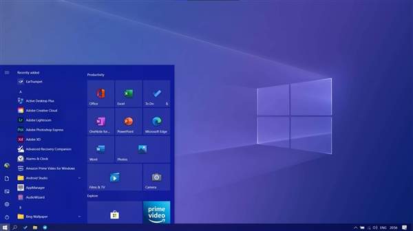 Windows10 20H2开发测试已完善,全新开始菜单上线