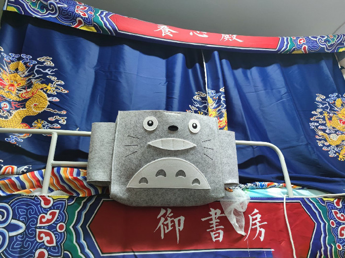 走红网络!一男生宿舍挂“正大光明”床帘走红