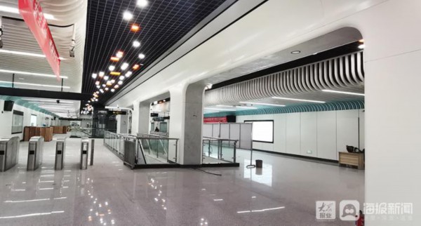 探营济南地铁2号线：站台现代简明，年底试运行最早明年3月底售票