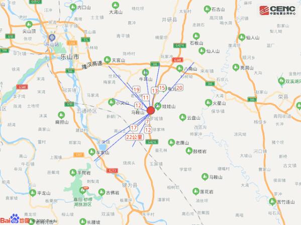 【最新】四川乐山市犍为县发生4.2级地震，震源深度13千米