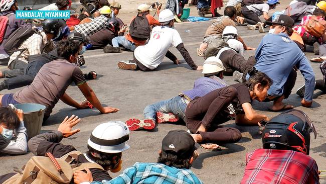 联合国缅甸特使：缅甸示威昨日38人死亡，军警使用冲锋枪