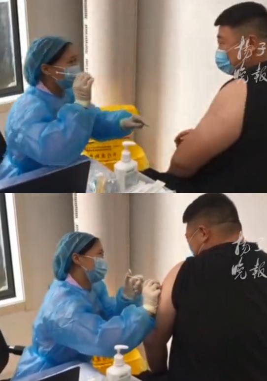 男子接种疫苗发现打针的是自己老婆，差点被“狠扎”！一旁亲妈大笑