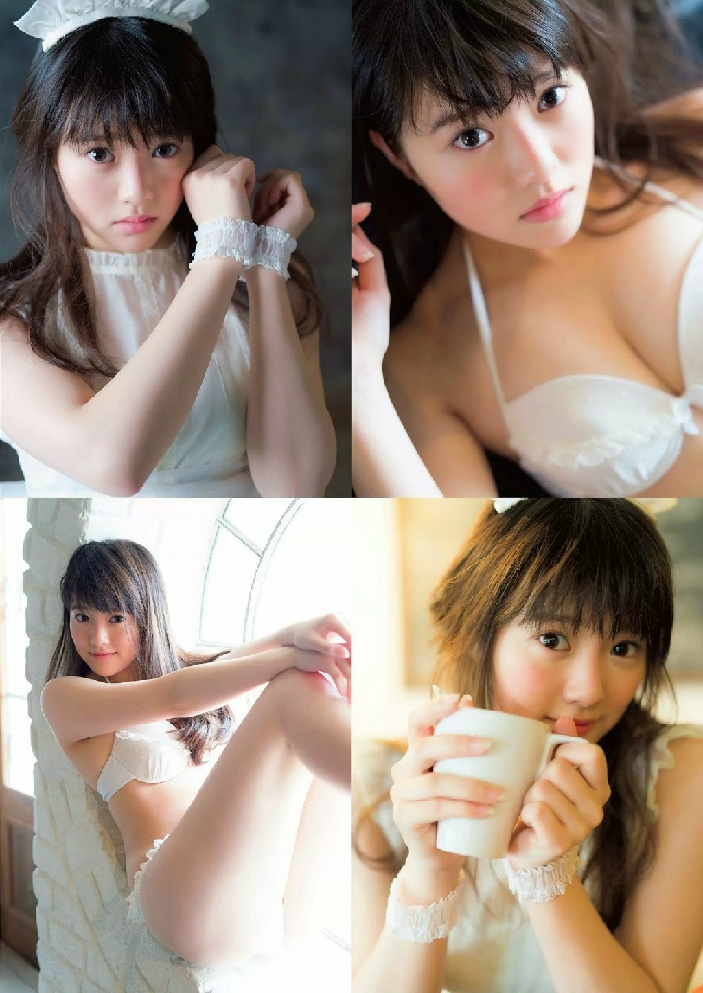 日本雪白肌肤少女性感不失清纯面庞