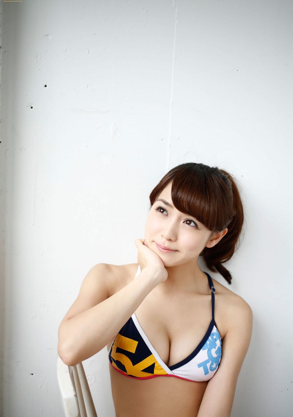 日系少女奥仲麻琴泳衣性感写真甜美迷人