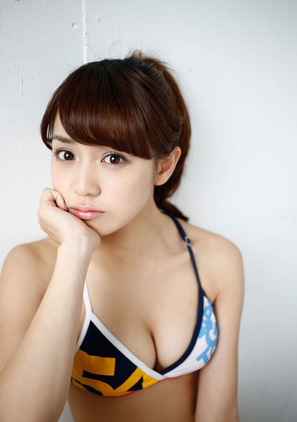 日系少女奥仲麻琴泳衣性感写真甜美迷人