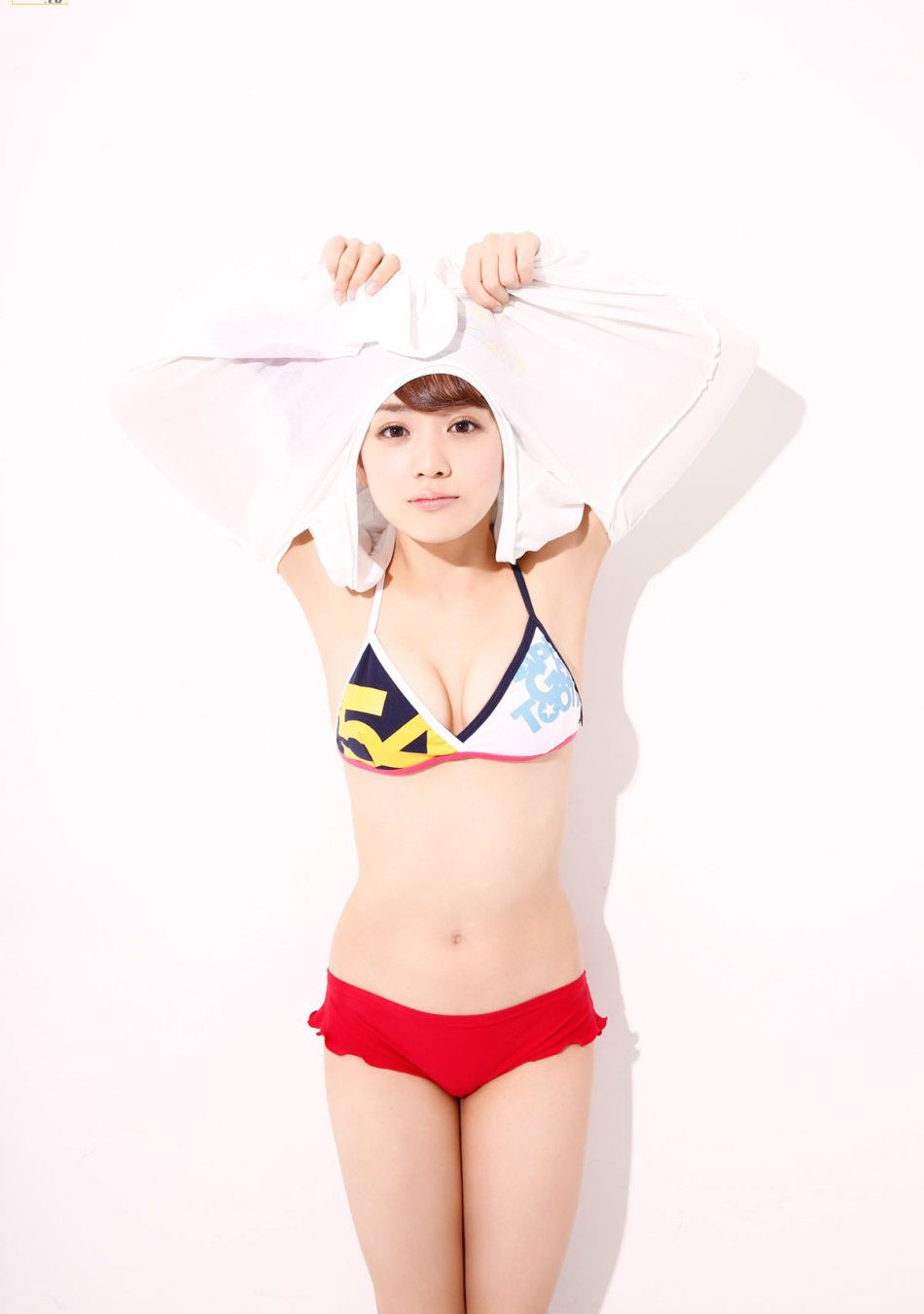 日系少女奥仲麻琴泳衣性感写真甜美迷人