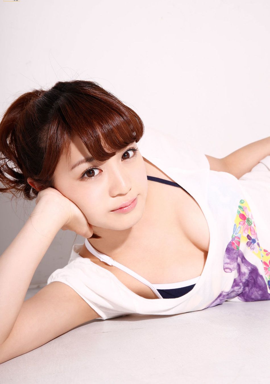 日系少女奥仲麻琴泳衣性感写真甜美迷人
