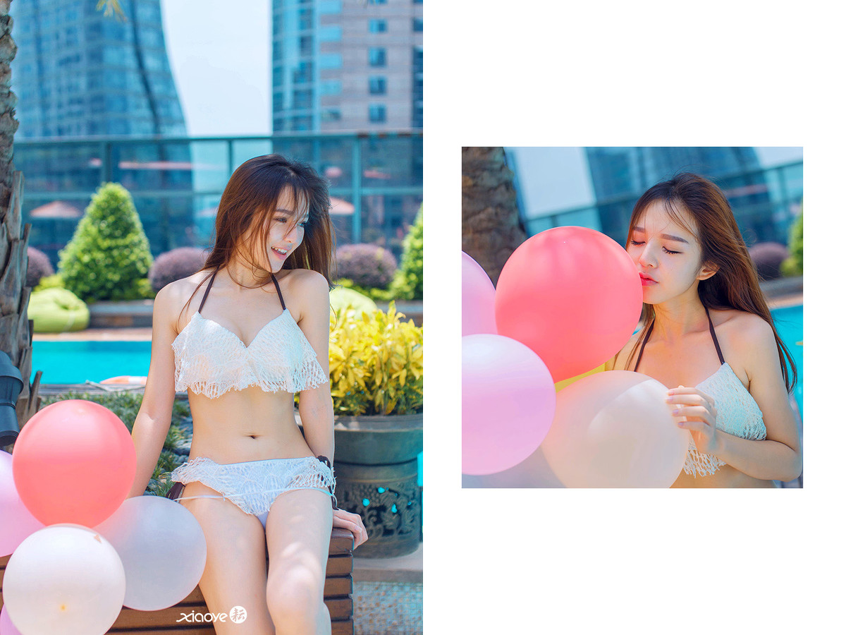 穿比基尼的漂亮女孩阳光靓丽养眼十足