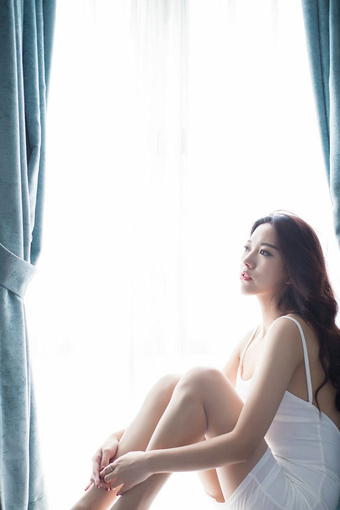 迷人气质嫣儿露背连衣裙诱惑勾魂妖娆居家私房写真