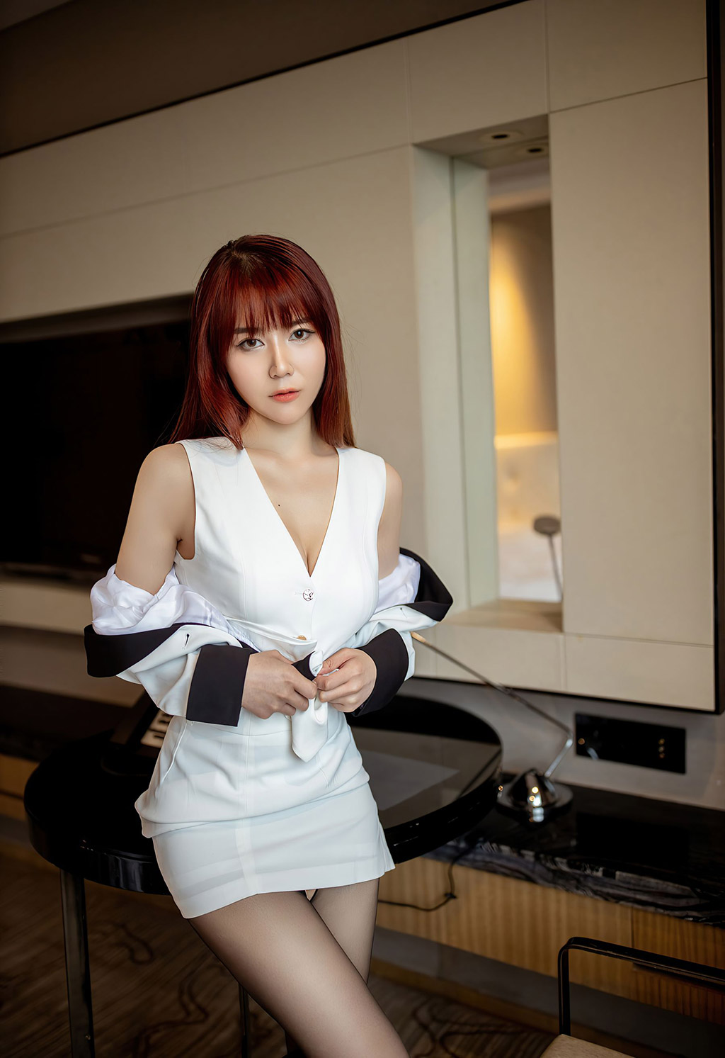 fairy如歌飒爽职场制服苗条曼妙身姿婀娜动人
