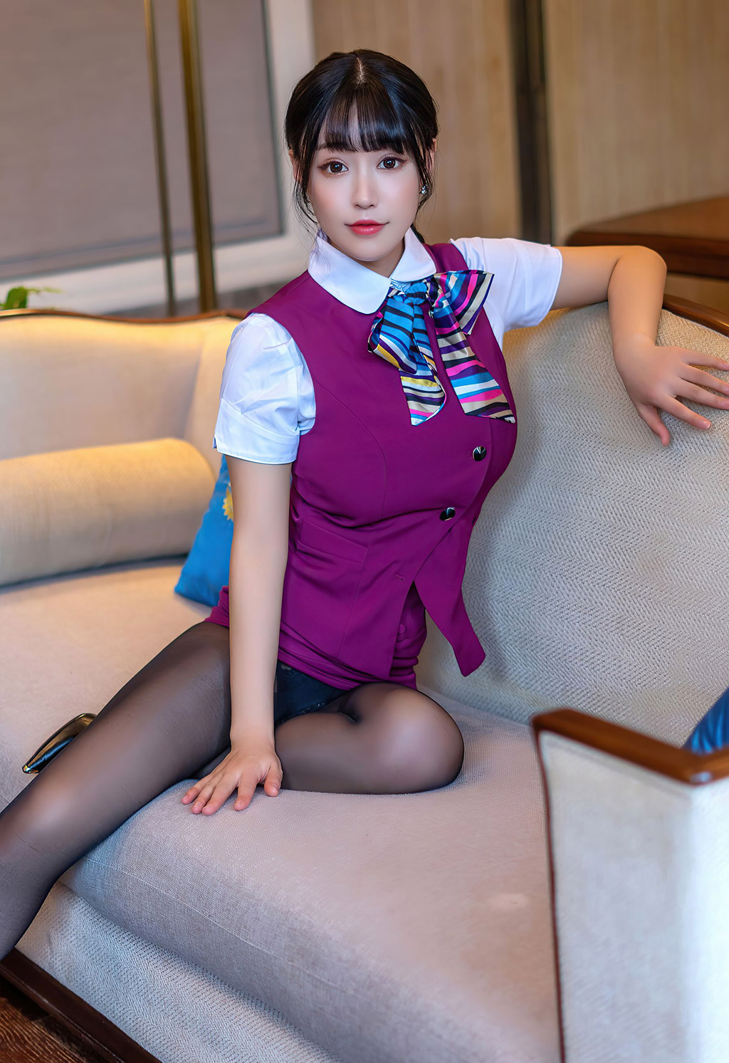 朱可儿Flower深受万千男士喜爱的空乘制服