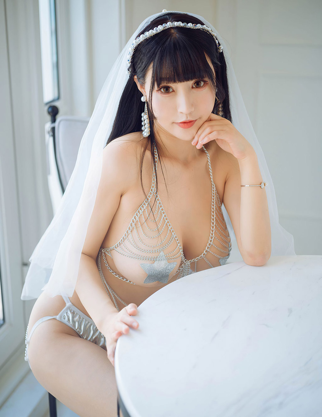 朱可儿Flower轻纱弥漫婀娜姿态美丽性感