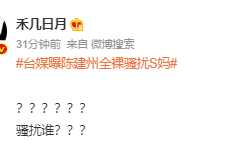 简直辣眼睛！！！台媒曝陈建州全裸骚扰S妈