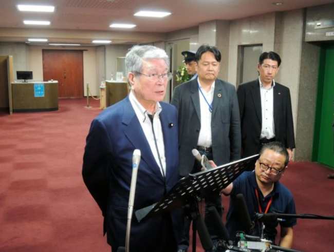 被岸田要求后 日本水产大臣道歉了