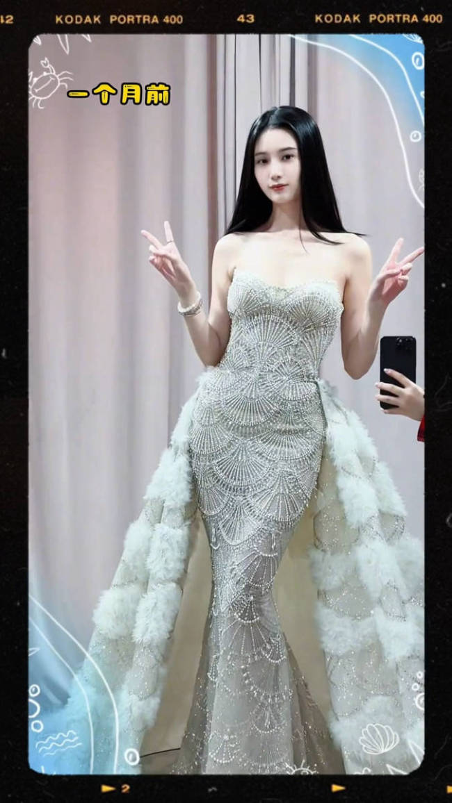 徐艺洋分享试穿婚纱花絮 十二套婚纱尽显优雅高贵