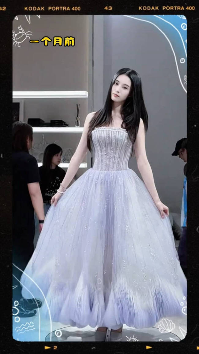徐艺洋分享试穿婚纱花絮 十二套婚纱尽显优雅高贵
