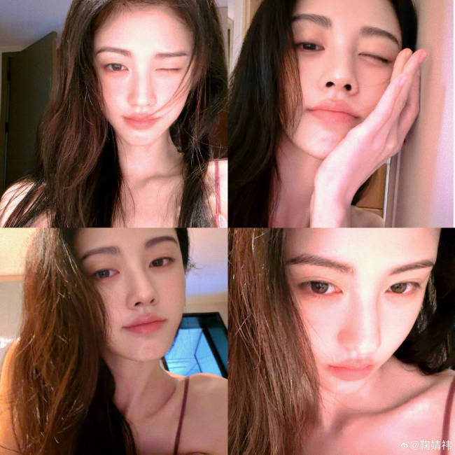 鞠婧祎晒日常随拍清纯温婉 回眸浅笑少女感十足