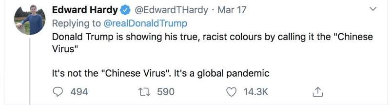 病毒无国界，美国政客污化中国的做法不被世人接受！