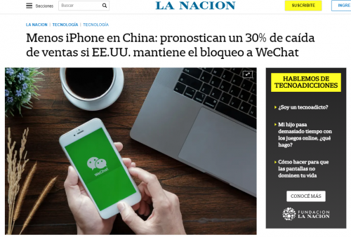 如果美国禁止微信,iPhone手机销量会下降30%