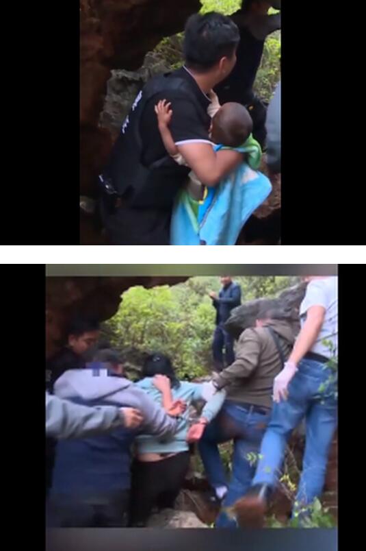 【最新】丽江被抱走男孩获救画面公布 人贩子竟然将人藏进山洞