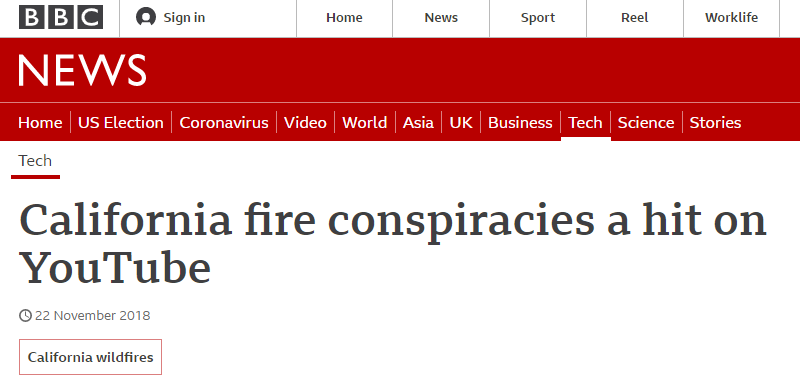 美国怪诞甩锅：加州大火是中国激光武器制造的？！