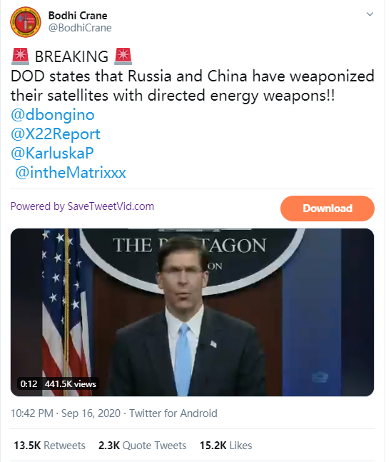 美国怪诞甩锅：加州大火是中国激光武器制造的？！