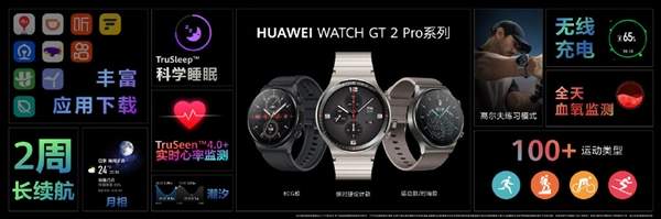 华为WATCH GT2Pro手表正式发布,续航长达两周