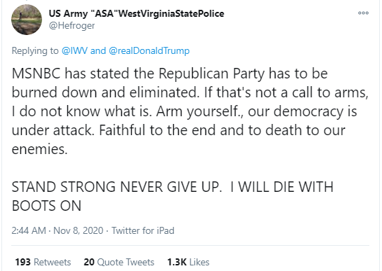 美媒评论员语出惊人：烧死共和党！夷平他们！