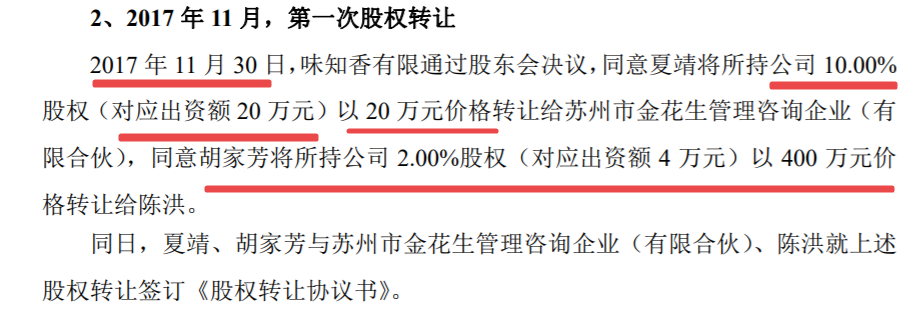 味知香闯关IPO：股权转让价格悬殊 曾违规采销问题牛肉