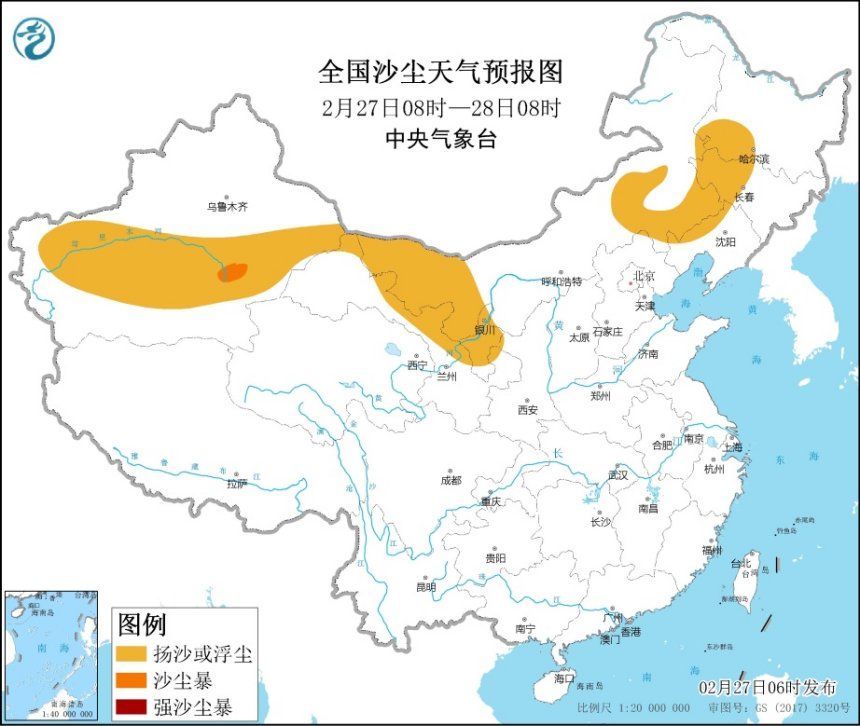 沙尘暴蓝色预警！西北地区多地有扬沙或浮尘天气