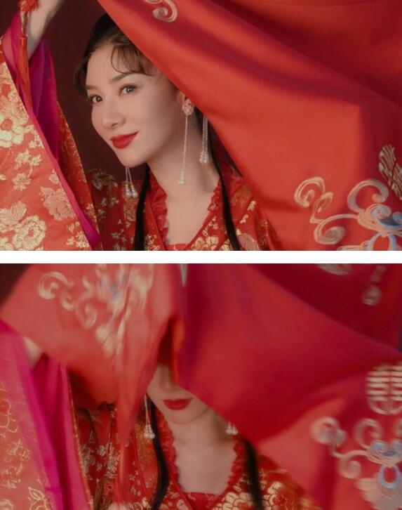 爷青回！黄奕再现李玉湖嫁衣扮相 一袭红嫁衣妆容精致