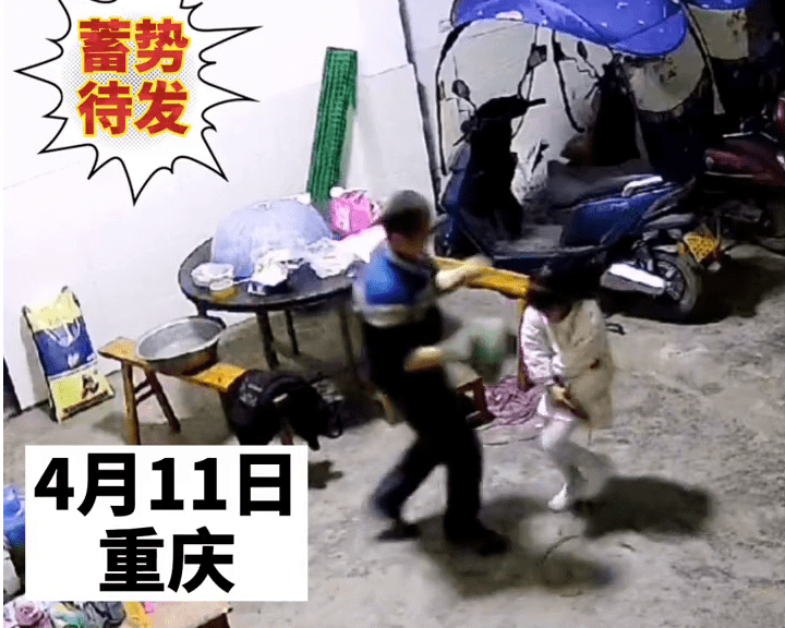 爷爷狂风暴雨般给孙女洗脸 孩子:我是谁?我在哪?