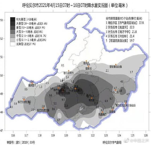 呼伦贝尔4月大雪纷飞！现场图让网友迷茫了：再过两个月都入夏了