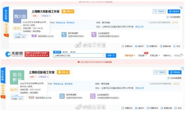 【央视:谁偷逃税谁就得凉凉】多位明星工作室接连注销