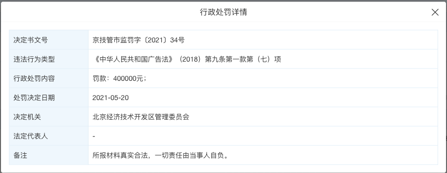 京东金融因不良广告被罚40万 曾因多条不正确导向视频致歉