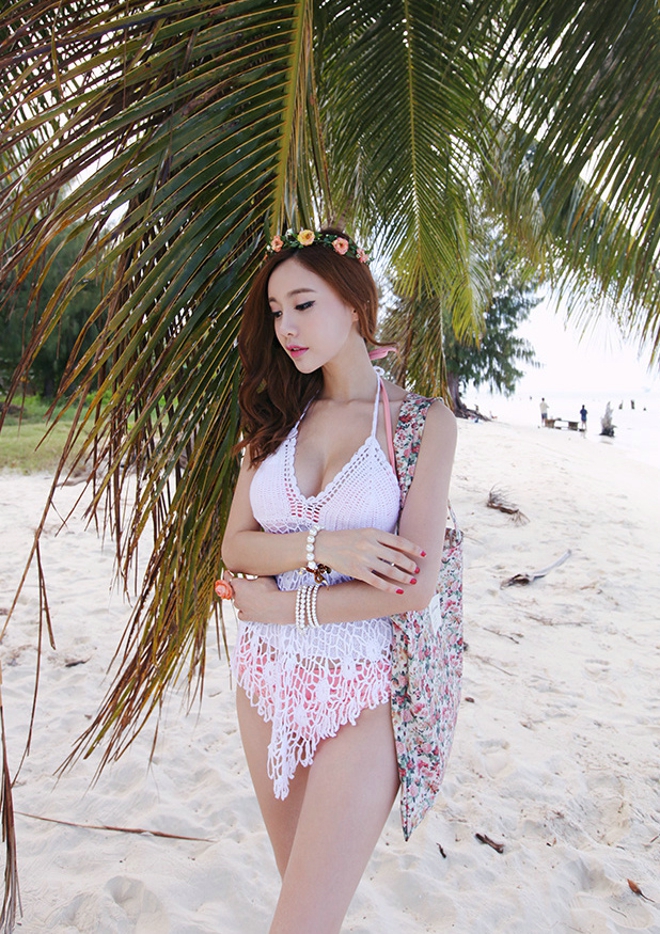 性感时尚美衣连体泳衣娇媚诱惑妖娆写真