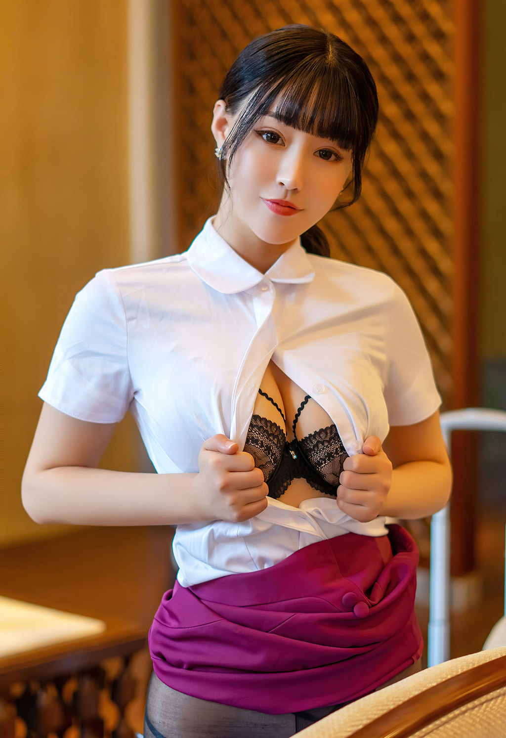 朱可儿Flower深受万千男士喜爱的空乘制服
