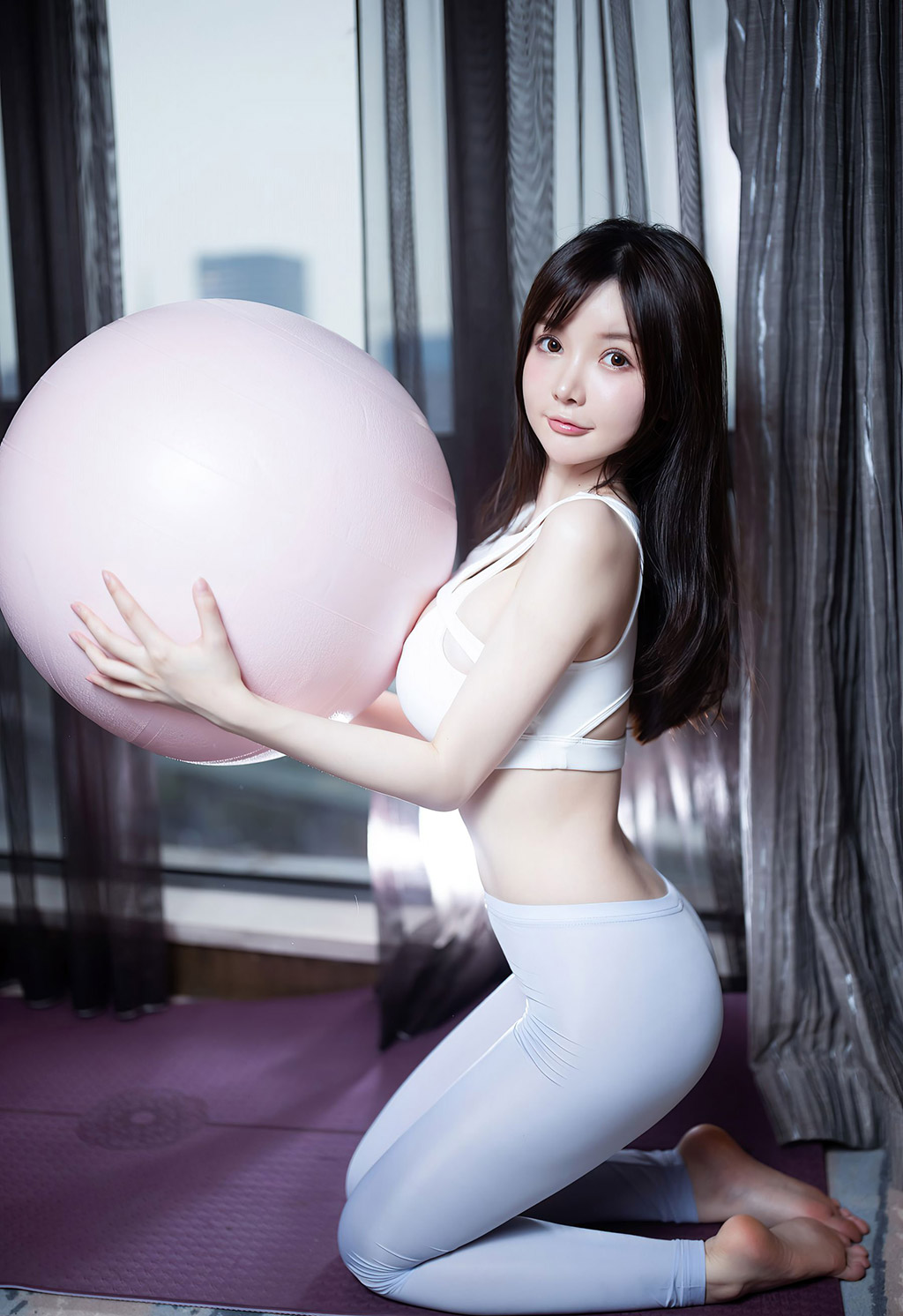 糯美子MINIbabe健身房紧身运动内衣