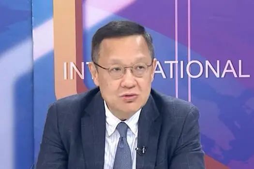 介文汲22日在政论节目中。（图片来源：台媒视频截图）