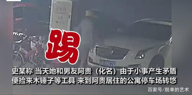 女子狂砸9辆车后让男友赔 男子回应让人哭笑不得