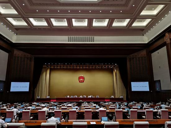 北京市人大常委会会议现场图 市人大常委会研究室供图